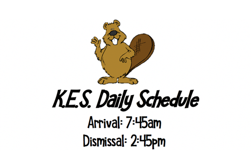 KES Daily Schedule 7:45am to 2:45pm 